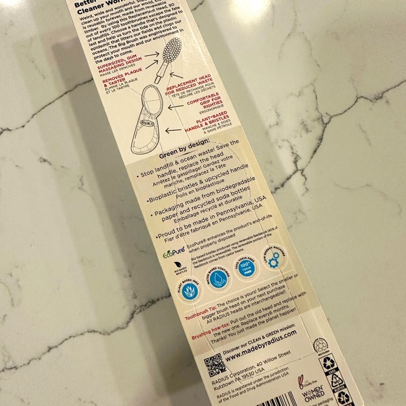 NWT Radius Big Brush Toothbrush - Picture 3 of 4